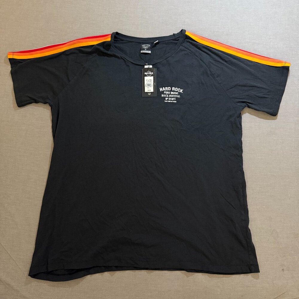 Hard Rock Pure Music Festival N°01971 Shirt Adult 2XL Black Pullover Tee Mens.‎